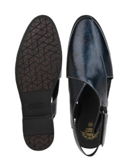 Alberto Torresi Blue Patent Crinkle Peshawari Sandal With Padded Insole -Alberto Torresi Sale Store 04 2 675aaa7a ab31 4288 a678 fe290df1ddca