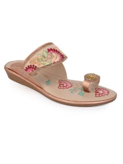 Alberto Torresi Women’s Embroidered Ethnic Sandals