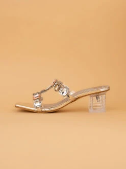 Alberto Torresi Gold-Toned Crystal Ankle-Strap Synthetic Heels -Alberto Torresi Sale Store 1025 GOLD 3