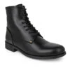 Alberto Torresi Barcus Series 111 Faux Black Leather Long Boots -Alberto Torresi Sale Store 40111 BLACK 1