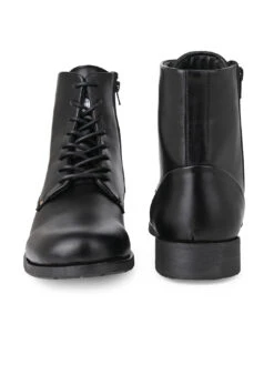 Alberto Torresi Barcus Series 111 Faux Black Leather Long Boots -Alberto Torresi Sale Store 40111 BLACK 5