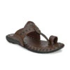 Alberto Torresi Men's Dark Brown Kolhapuri Thong Slipper -Alberto Torresi Sale Store 59264 DARK BROWN BLACK 1