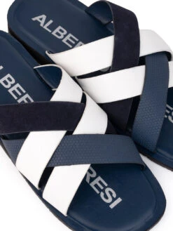 Alberto Torresi MenBlue Slippers -Alberto Torresi Sale Store 59269 WHITE BLUE 7 7240c86e d10a 4eb5 9edb 1235bbf023b9