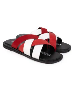 Alberto Torresi Men Red Slippers -Alberto Torresi Sale Store 59269 WHITE RED 2 3ea67b7d cef6 4d4d a551 8472d7635477
