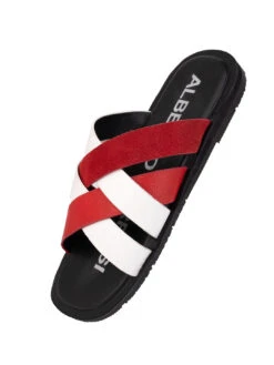 Alberto Torresi Men Red Slippers -Alberto Torresi Sale Store 59269 WHITE RED 4 740bcbd5 a73b 4030 8600 4f402b57c6d2