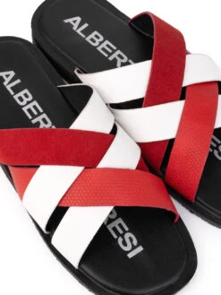 Alberto Torresi Men Red Slippers -Alberto Torresi Sale Store 59269 WHITE RED 7 d741e0bf 614f 444f b234 292714a59be7
