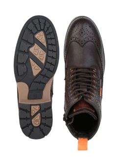 Aberto Torresi Sabastian Brouge High Tops Series 36 Boots For Men -Alberto Torresi Sale Store 62337 BROWN 6