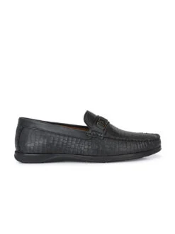 Alberto Torresi Genuine Leather Black Textured Loafers For Men -Alberto Torresi Sale Store 63797 BLACK CROCO 2 2c6d61d5 b18e 42b8 a0d2 e7ea46b6828d