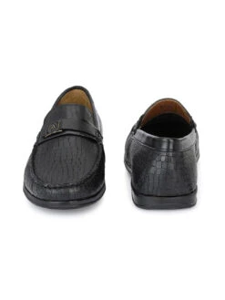 Alberto Torresi Genuine Leather Black Textured Loafers For Men -Alberto Torresi Sale Store 63797 BLACK CROCO 5 f68a9774 d433 488d b3b8 22eba3122f2e