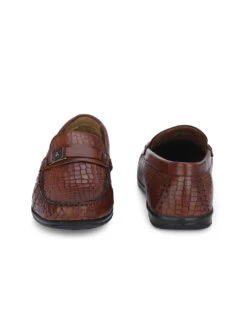 Genuine Leather Textured Impact Technolog Slip On -Alberto Torresi Sale Store 63797 TAN CROCO 6