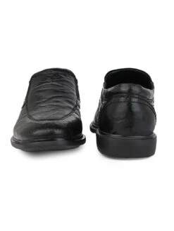 Alberto Torresi Shiny CrinkleBlack Leather Slip InSneakers Eva Sole Formals -Alberto Torresi Sale Store 66701 BLACK 5