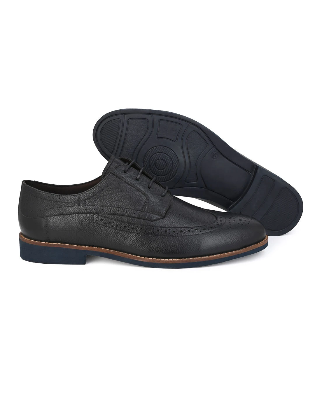 Alberto Torresi Horwik Series Black Mild Leather Brogue Shoe 10 Alberto Torresi Horwik Series Black Mild Leather Brogue Shoe - Image 10