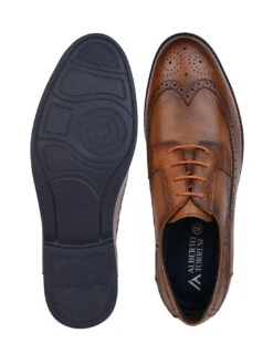 Alberto Torresi Horwik Series Tan Mild Leather Brogue Shoe -Alberto Torresi Sale Store 66707 TAN 6
