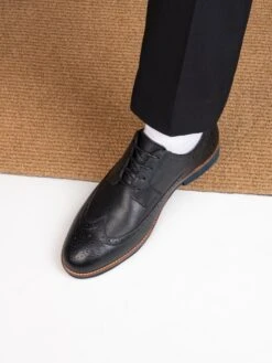 Alberto Torresi Horwik Series Black Mild Leather Brogue Shoe 13 Alberto Torresi Horwik Series Black Mild Leather Brogue Shoe -Alberto Torresi Sale Store 66707 BLACK