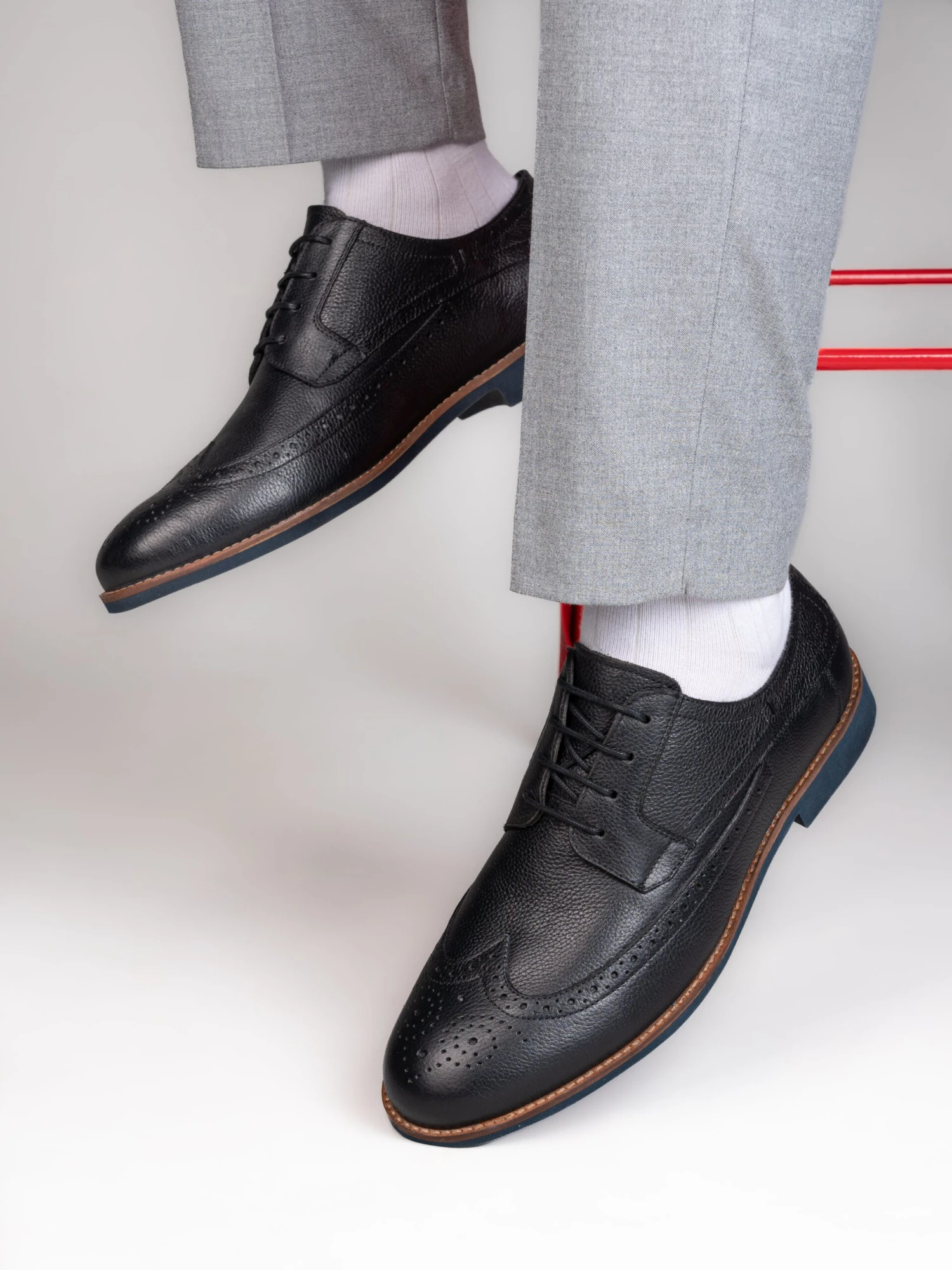 Alberto Torresi Horwik Series Black Mild Leather Brogue Shoe 1 Alberto Torresi Horwik Series Black Mild Leather Brogue Shoe