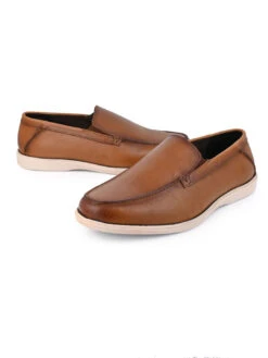 Alberto Torresi Genuine Leather Alpha Male Loafers -Alberto Torresi Sale Store 66726 TAN 3