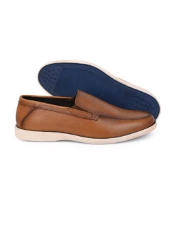 Alberto Torresi Genuine Leather Alpha Male Loafers -Alberto Torresi Sale Store 66726 TAN 4