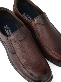 Alberto Torresi Broad FitBrown Leather Formal Shoes|Durable, Stylish & Perfect For Work -Alberto Torresi Sale Store 66750 BROWN 7