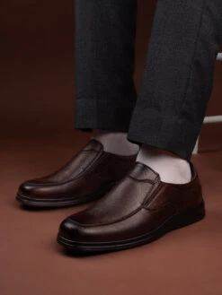 Alberto Torresi Broad FitBrown Leather Formal Shoes|Durable, Stylish & Perfect For Work