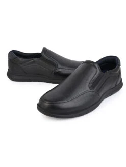 Alberto Torresi Genuine Leather Blue Magic Series Ligth Weight Formal Sneakers -Alberto Torresi Sale Store 66769 BLACK 3