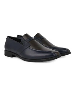 Alberto Torresi Office Edition Blue Brown Faux Leather Slip On 800 -Alberto Torresi Sale Store 66800 BLUE BROWN 2