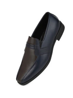 Alberto Torresi Office Edition Blue Brown Faux Leather Slip On 800 -Alberto Torresi Sale Store 66800 BLUE BROWN 4