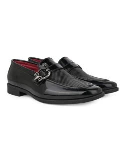 Alberto Torresi Office Edition Black PatentFaux Leather Monk Slip On 801 -Alberto Torresi Sale Store 66801 BLACK PATENT 2