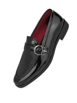 Alberto Torresi Office Edition Black PatentFaux Leather Monk Slip On 801 -Alberto Torresi Sale Store 66801 BLACK PATENT 4