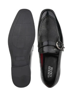 Alberto Torresi Office Edition Black PatentFaux Leather Monk Slip On 801 -Alberto Torresi Sale Store 66801 BLACK PATENT 6