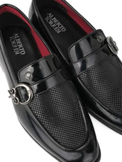 Alberto Torresi Office Edition Black PatentFaux Leather Monk Slip On 801 -Alberto Torresi Sale Store 66801 BLACK PATENT 7