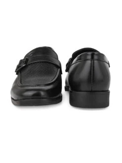 Alberto Torresi Office Edition Black Faux Leather Monk Slip On 801 -Alberto Torresi Sale Store 66801 BLACK 5