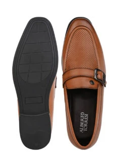 Alberto Torresi Office Edition Tan Faux Leather Monk Slip On 801 -Alberto Torresi Sale Store 66801 TAN 6