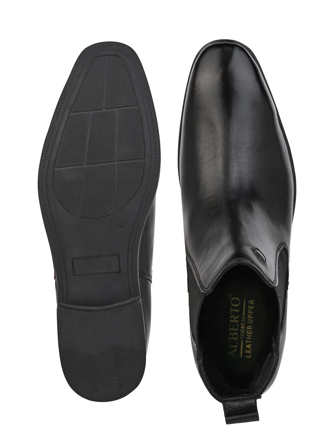 Alberto Torresi Men’s Leather Chelsea Boots In Black 6 Alberto Torresi Men’s Leather Chelsea Boots In Black - Image 6