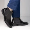 Alberto Torresi Men’s Leather Chelsea Boots In Black -Alberto Torresi Sale Store 66807 BLACK 8