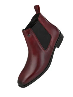 Alberto Torresi Men’sLeather Chelsea Boots In Burgundy In Bordo -Alberto Torresi Sale Store 66807 BORDO 4