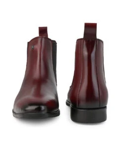 Alberto Torresi Men’sLeather Chelsea Boots In Burgundy In Bordo -Alberto Torresi Sale Store 66807 BORDO 6