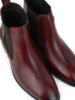 Alberto Torresi Men’sLeather Chelsea Boots In Burgundy In Bordo -Alberto Torresi Sale Store 66807 BORDO 7