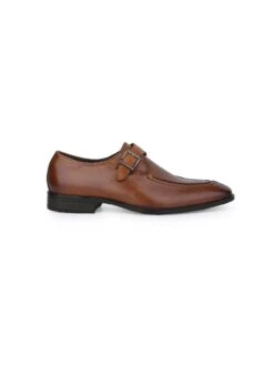 Alberto Torresi Genuine Leather Monk Shoes Dark Brown -Alberto Torresi Sale Store 66924TAN 4