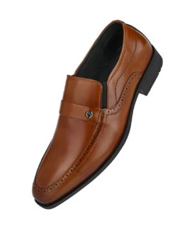 Alberto Torresi Genuine Leather Tan Slipon Formal Shoes -Alberto Torresi Sale Store 66925 TAN 4