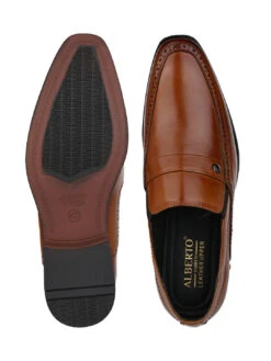 Alberto Torresi Genuine Leather Tan Slipon Formal Shoes -Alberto Torresi Sale Store 66925 TAN 6