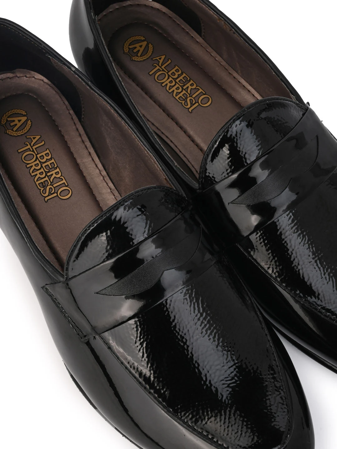 Alberto Torresi Nancy Penny Black Patent Saddle Loaffer 7 Alberto Torresi Nancy Penny Black Patent Saddle Loaffer - Image 7