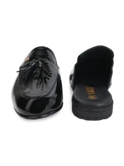 Alberto Torresi Black Tassel Patent Mule -Alberto Torresi Sale Store 66938 BLACK 5