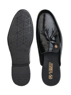 Alberto Torresi Black Tassel Patent Mule -Alberto Torresi Sale Store 66938 BLACK 6