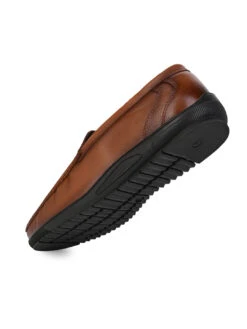 Alberto Torresi Genuine Leather Filter Series Rubber Sole With Padded Comfort Plain Loafers -Alberto Torresi Sale Store 66941 TAN 4 b5f561d9 7632 4347 bf88 4d1aba90a69c