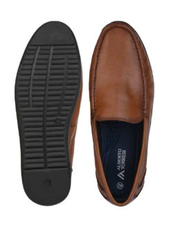 Alberto Torresi Genuine Leather Filter Series Rubber Sole With Padded Comfort Plain Loafers -Alberto Torresi Sale Store 66941 TAN 6 bbfedd30 bcd7 4e14 99b8 5f27f0a88e74