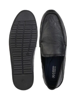 Alberto Torresi Black Leather Casual Loafers -Alberto Torresi Sale Store 66942 Black 6