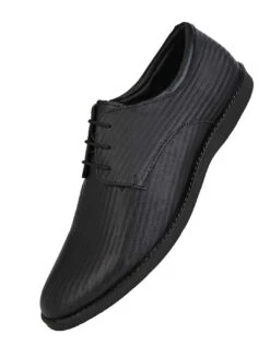 Alberto Torresi Textured Black Leather Office/ Dress Formal Derby Shoes -Alberto Torresi Sale Store 66950 BLACK 4 688ad472 df68 4988 8e2a d827c16e59ee