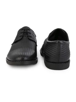 Alberto Torresi Textured Black Leather Office/ Dress Formal Derby Shoes -Alberto Torresi Sale Store 66950 BLACK 6 92738ce0 0eb6 4a99 807c 230dec6edc97