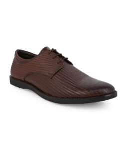 Alberto Torresi Textured Brown Leather Office/ Dress Formal Derby Shoes -Alberto Torresi Sale Store 66950 BROWN 1 e5f62597 a72a 4e6b 990c f1eab9339c4d