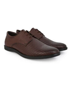 Alberto Torresi Textured Brown Leather Office/ Dress Formal Derby Shoes -Alberto Torresi Sale Store 66950 BROWN 2 7c95b347 bf1c 4414 89b2 fb68b777acfd
